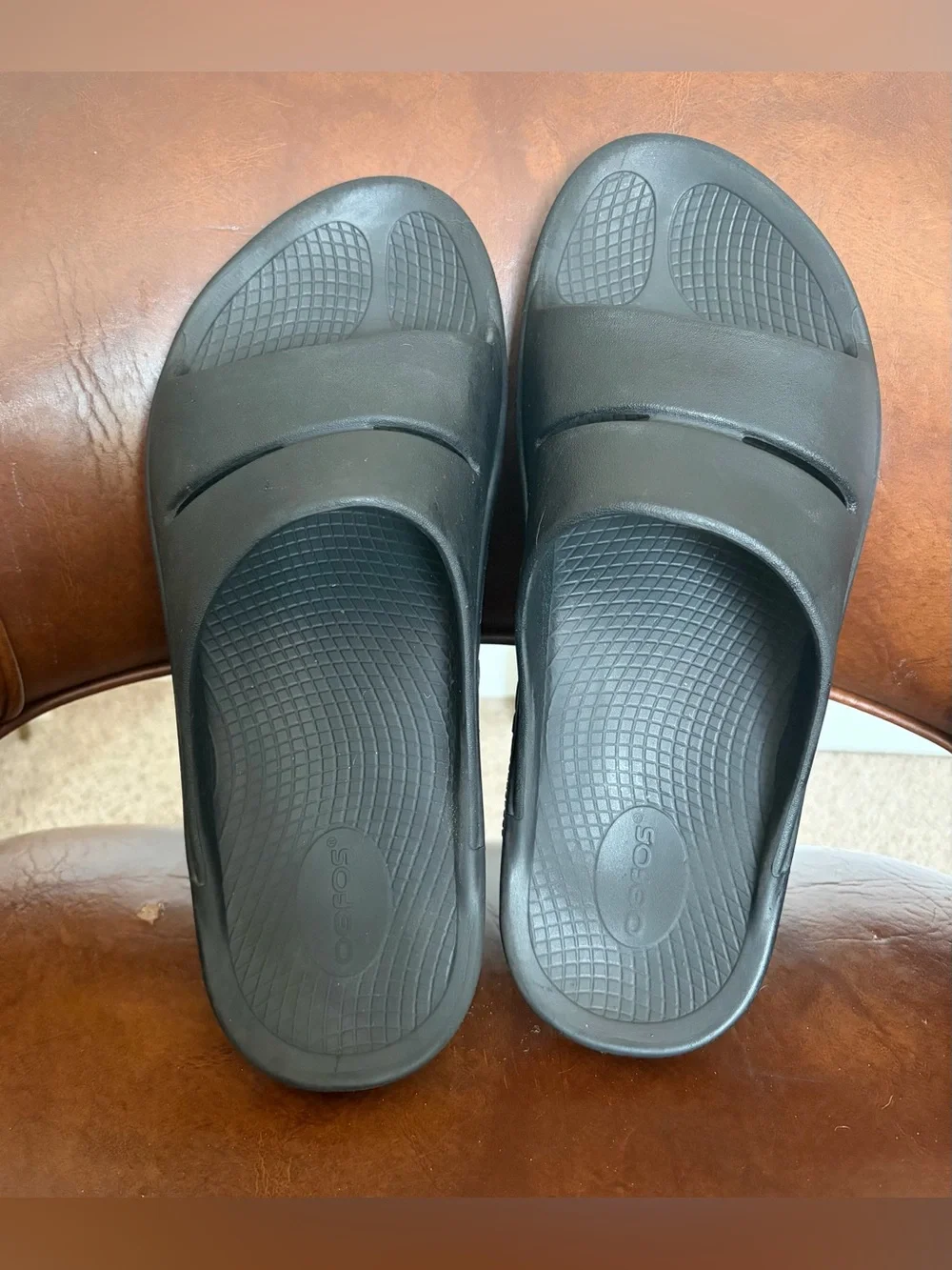 OFFOS Ooahh Sport Slide Sandal Shoes Black Matte Size 12M/14W recovery shoe